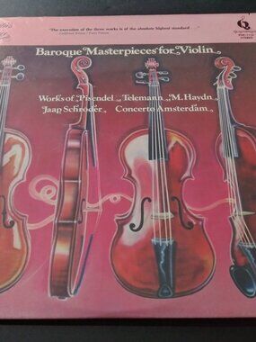 Jaap Schröder - Baroque Masterpieces For Violin VG++ Original LP Record 1979
